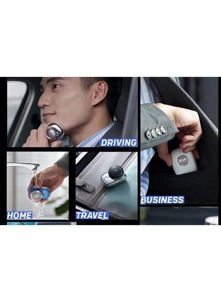 ماكينة حلاقة كهربائية صغيرة محمولة للسيدات والرجال – ماكينة إزالة شعر بحجم الجيب قابلة لإعادة الشحن عبر USB – لون أسود - Image 4